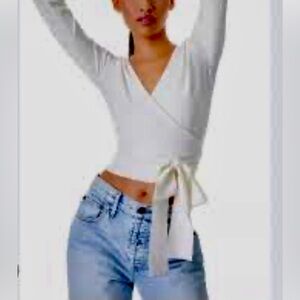 Alice + Olivia Cream Top